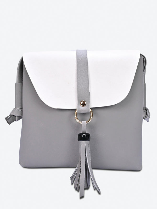 Grey Tassel Bag