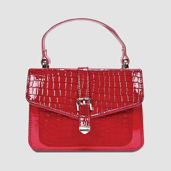 CROC RED HANDBAG