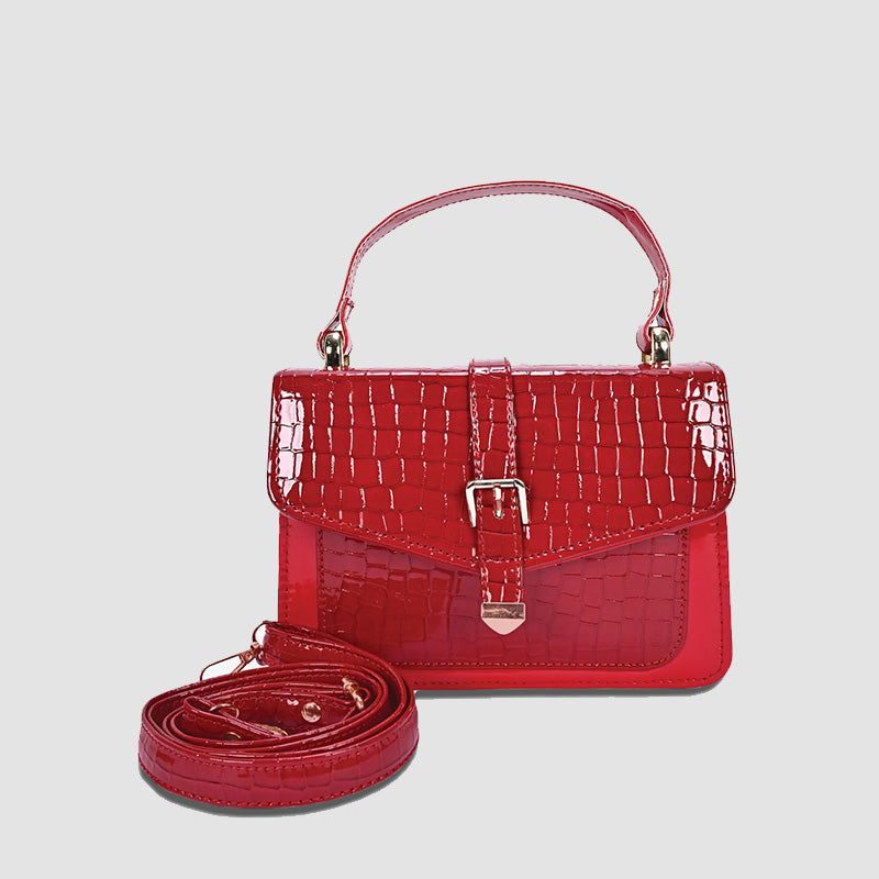 CROC RED HANDBAG